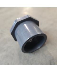 1-1/2 x 3/4 in. Schedule 80 PVC Reducing Ring/Reducer Bushing, Sch-80 Pipe NSF Fitting, 1.5" Spigot x 3/4" Slip/Socket