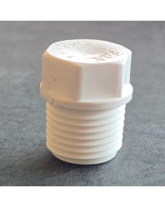 1/2 in. SCH40 PVC Male Thread Plug NSF Pipe Fitting