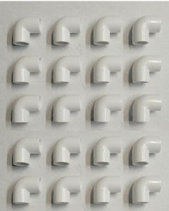 20-PK 1/2 in. Schedule 40 PVC 90-Degree Elbows NSF Pipe Fittings (Socket) SCH40 ASTM D2466 w/Free USA Shipping