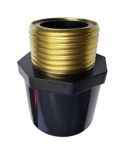 1 in. SCH-80 PVC  Male Adapter w/Brass Threaded-Fitting ASTM D2467/D2464 NPT 1" MTP, PVC-to-Brass Connector
