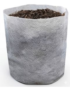 80-Pack 1.5-Gallon OG Square Starter Plant Grow Bags White 60GSM Aeration Fabric Pots BPA-Free 8D x 7H