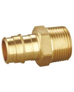 1/2 in. PEX-A x 1/2 in. NPT Male Adapter (NSF Lead Free Brass F1960 PEX Cold Expansion Fitting)