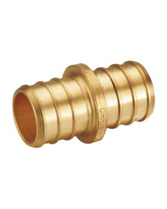 1/2 in. PEX-B Coupling (Lead Free DZR Brass NSF F1807 PEX Pipe Crimp/Clamp Fitting)
