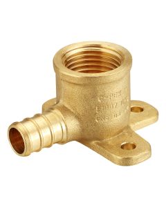 1/2 in. PEX-B x 1/2 in. FIP Drop Ear Elbow (NSF Lead Free DZR Brass F1807 Crimp Fitting)