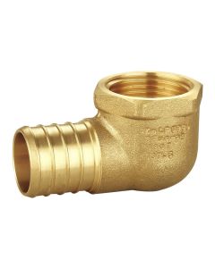 1 in. PEX-B x 1 in. Female 90-Degree Elbow (Lead Free DZR Brass F1807 PEX Crimp Fitting)