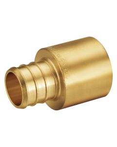 3/4 in. PEX-B x 1/2 in. Male Sweat Copper Adapter (Lead Free DZR Brass NSF F1807 PEX Pipe Crimp Fitting)