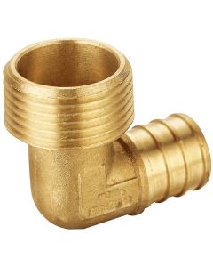 1/2 in. PEX-B x 1/2 in. Male Threaded 90° Elbow (Lead Free DZR Brass NSF F1807 PEX Crimp Fitting)