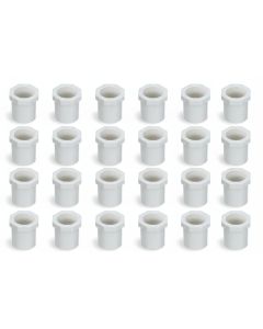 24-PK 3/4" Spigot x 1/2" Slip PVC Schedule-40 Busher Reducing Ring NSF Pipe Fittings 