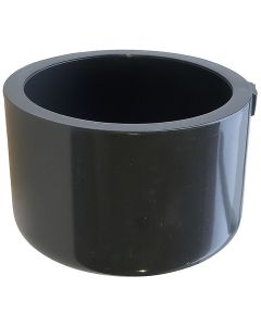 2-1/2 in. SCH-80 PVC Cap/End Plug High Pressure Pipe Fitting Slip/Socket Connection NSF ASTM D2467 2.5"
