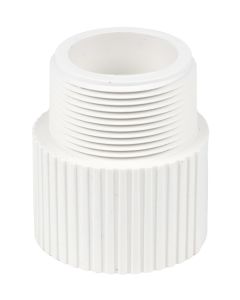 2 in. Schedule-40 PVC MPT x S Male Adapter Pipe Fitting NSF SCH40 ASTM D2466 2" NPT x Slip