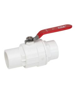 247Garden ERA 2 in. Two-Piece SCH40 PVC Chroming Ball Shut-Off Valve w/ Stainless Steel Handle