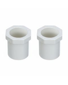 2-PK 3/4" Spigot x 1/2" Slip PVC Schedule-40 Busher Reducing Ring NSF Pipe Fittings 