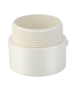 1-1/2 in. PVC Schedule-40 DWV Male SOCKET Adapter MNPT X SLIP Fitting for Drain, Waste, and Vent Pipe ASTM D2665 NSF