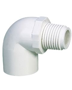 1/2 in. SCH40 PVC 90-Degree Male Threaded Elbow NSF-Certified