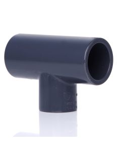 1-1/2 x 3/4 in. Schedule 80 PVC Reducing Tee 3-Way Sch-80 Pipe Straight T-Fitting, Socket NSF ASTM D2467