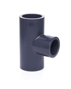 1 x 1/2 in. SCH80 PVC Reducing Tee for Schedule-80 High Pressure Piping System NSF