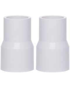 2-Pk 1 x 1/2 in. SCH-40 PVC Reducing Couplings NSF ASTM D2466 Pipe Fittings Slip/Socket