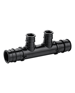 PEX-A Manifold 3/4" inlet, 1/2" outlet, 2-port open, ASTM F1960 PPSU Expansion Fitting