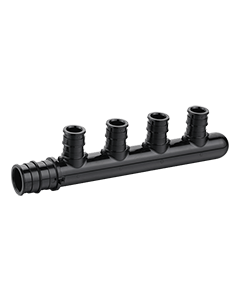 PEX-A Manifold 3/4" inlet, 1/2" 4-Port Outlet w/ Closed Ends, ASTM F1960 PPSU Multi-Port Tees PEX Expansion Fitting