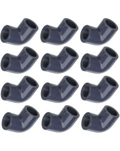 1 in. SCH-80 PVC 90-Degree Female Threaded Elbow Fittings NSF ASTM D2467 Socket x FNPT 12-Pack