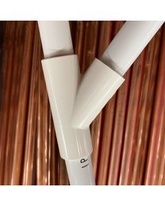 3/4 in. SCH40 PVC 45-Degree Skew Tee 3-Way Schedule-40 Lateral Pipe Fitting NSF ASTM ANSI