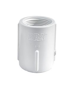 3/4 in Schedule-40 PVC Coupling FPT x FPT SCH40 Pipe Fitting NSF-Listed Female-Threaded Coupler