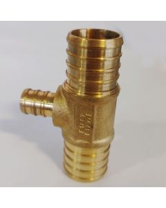 1 x 1 x 1/2 in. PEX-B Reducing Tee (Lead Free DZR Brass NSF F1807 PEX Crimp Fitting)