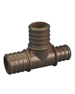 1 in. x 3/4 in. x 1 in. PEX-B Barb Tee Plastic PEX Crimp Fitting