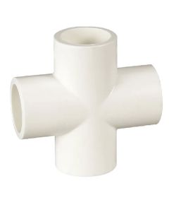 3/4 in. SCH40 PVC Cross Schedule-40 4-Way Pipe Fitting NSF ASTM ANSI