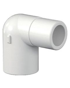 2 in. Schedule 40 PVC 90-Degree Straight/Street Elbow Fitting NSF SCH40 ASTM D2466 2" SLIP x 2" SPIGOT
