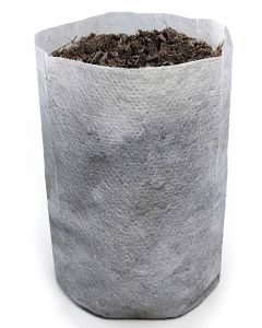 100-Pack 1/2-Gallon Tall Starter Plant Grow Bags White 40GSM Deep Aeration Fabric Pots 4D x 9H