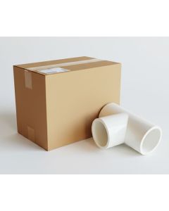 100 Pcs/Box 1 in. Schedule 40 PVC Tee 3-Way Pipe Fittings NSF SCH40 ASTM D2466