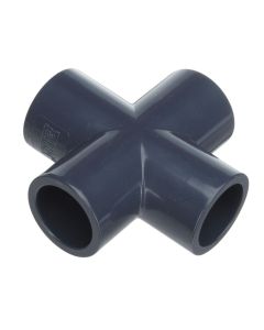 1/2 in. Schedule 80 PVC Cross 4-Way High Pressure Pipe Fitting SCH-80 NSF ASTM D2467