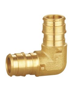 247Garden 3/4 x 1/2 in. PEX-A 90° Degree Elbow (NSF Lead Free Brass F1960 PEX Cold Expansion Fitting)