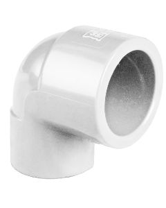 1 x 1/2 in. SCH40 PVC 90-Degree Reducing Elbow SCH40 PVC Fitting NSF-Certified