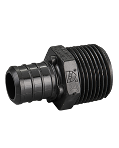 247Garden 3/4" x 3/4" PEX x MPT Male Adapter, PPSU Poly ASTM F2159 Crimp Fitting NSF-Certified