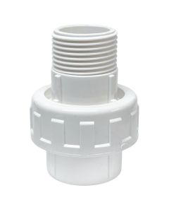 1/2 in. SCH40 PVC Male Union PVC Fitting w/Socket Connection