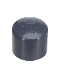 1/2 in. SCH80 PVC End Plug/Socket End Cap for Schedule-80 High Pressure Piping Applications