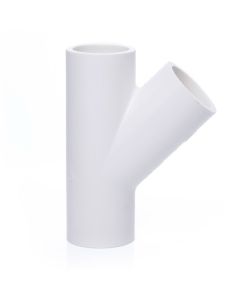 1/2 in. SCH40 PVC Skew Tee 3-Way 45-Degree Lateral Tee Pipe Fitting NSF-Certified