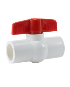 3/4 in. PVC Compact Ball Valve Socket-Fitting SxS ASTM ANSI NSF-Certified