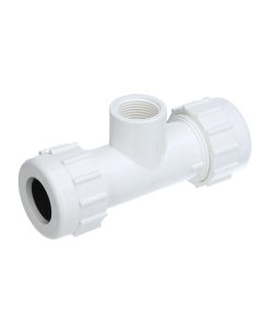 3/4 in. SCH40 PVC Tee Compression 3/4 in. COMP x 3/4 in. COMP x 3/4 in. FIP Branch for Professional Plumbing