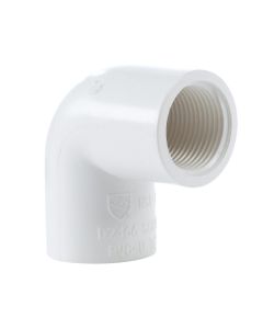 1/2 in. SCH40 PVC 90-Degree Female-Threaded Elbow Schedule-40 Pipe Fitting NSF ASTM ANSI Socket x FPT