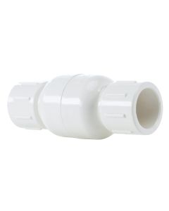 3/4 in. PVC Spring Check Valve FPT x FPT Threaded Fitting NSF-Certified